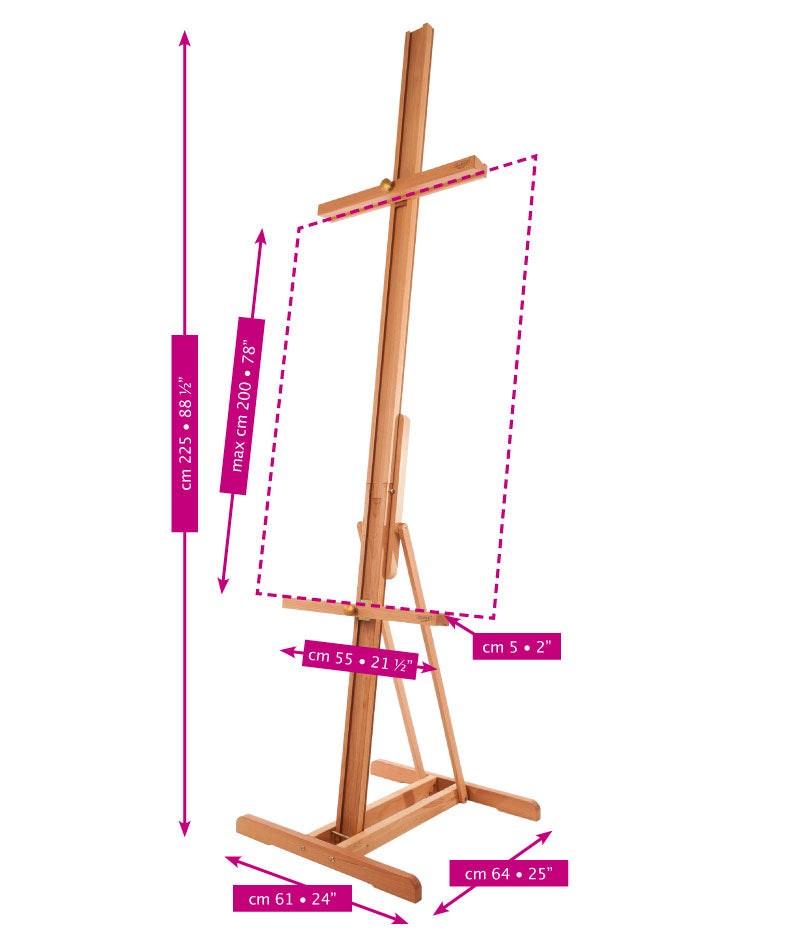 MABEF Universal konvertibilni slikarski stalak od bukovog drva