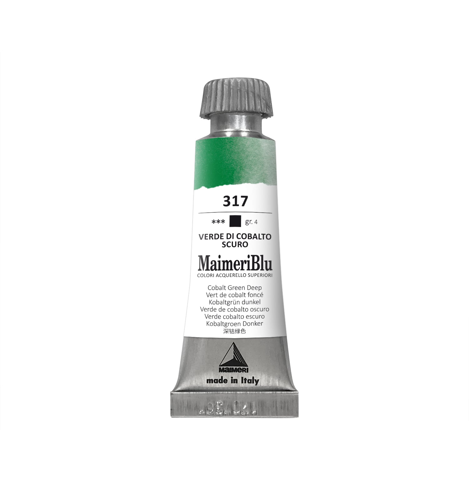 Profesionalna akvarel boja MAIMERI Maimeri Blu 12 ml – Kobaltno zelena tamna
