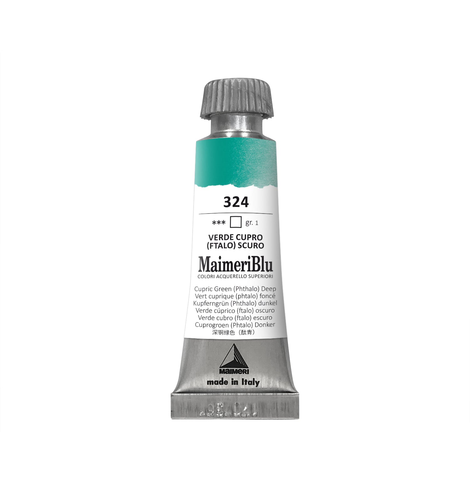 Profesionalna akvarel boja MAIMERI Maimeri Blu 12 ml – Bakreno zelena tamna