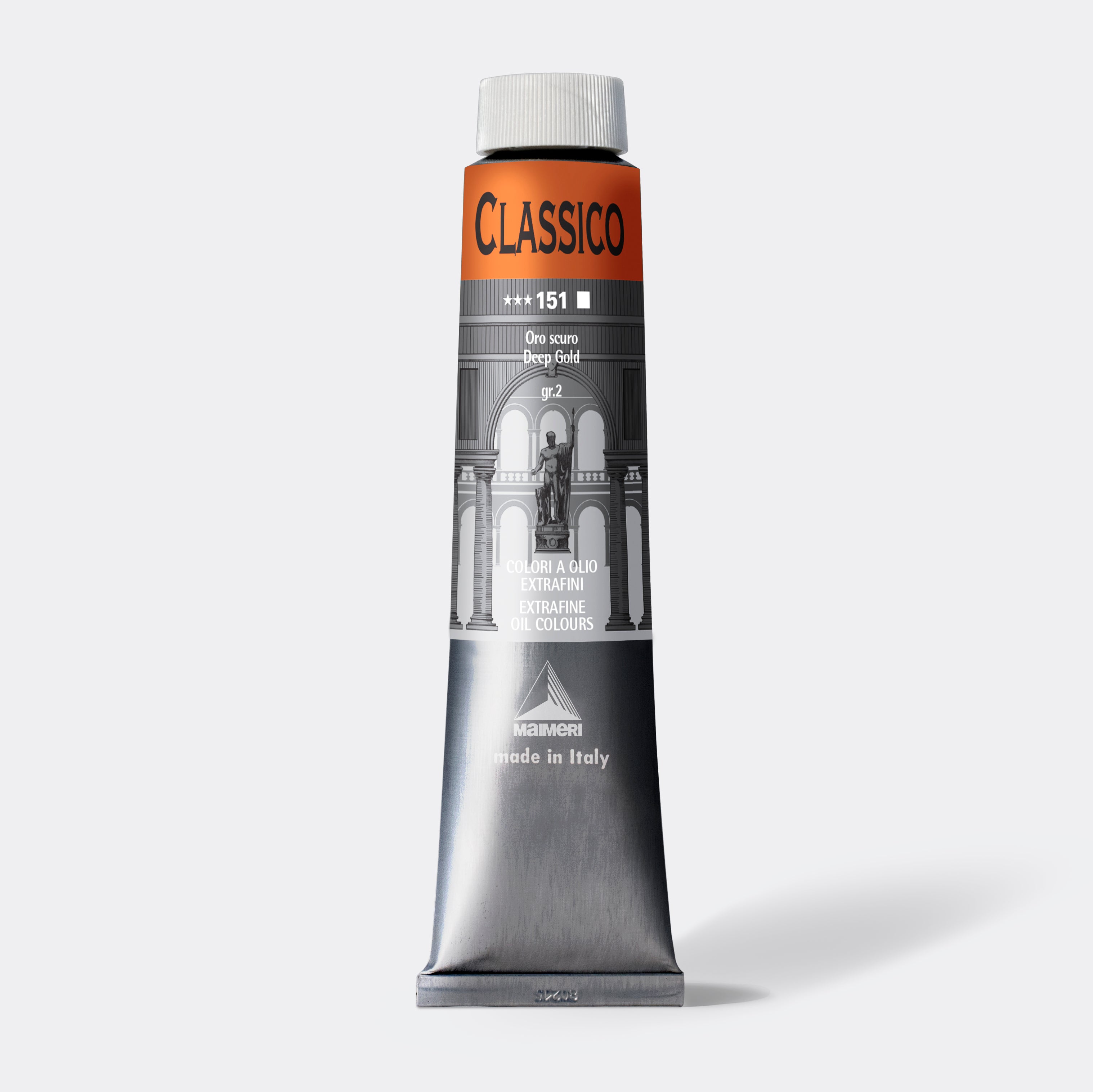 Fina uljana boja Maimeri Classico 200 ml – Tamno zlatna