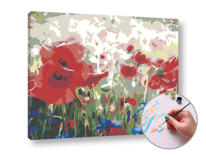 Maľovanie podľa čísel ABSTRACT WILD MAKES | nízka náročnosť — obrázok 1