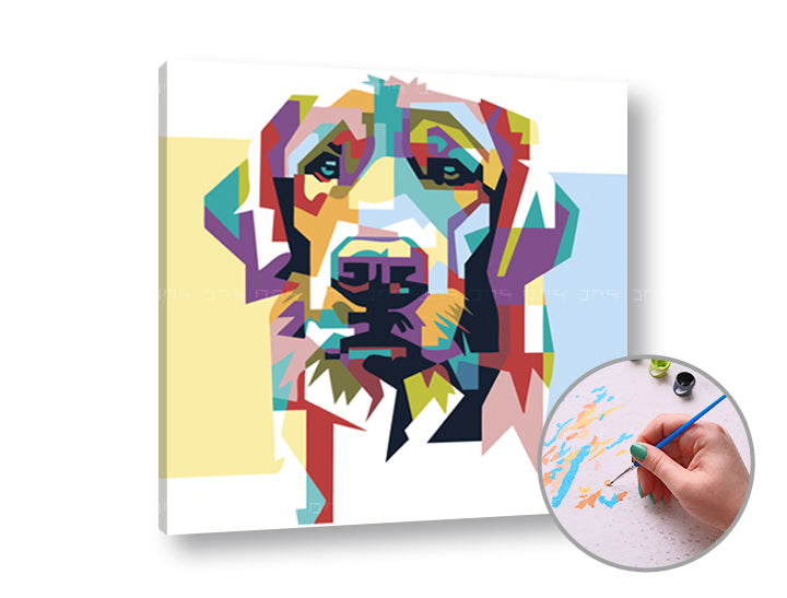 Maľovanie podľa čísel DOG LOVELY | nízka náročnosť — obrázok 2
