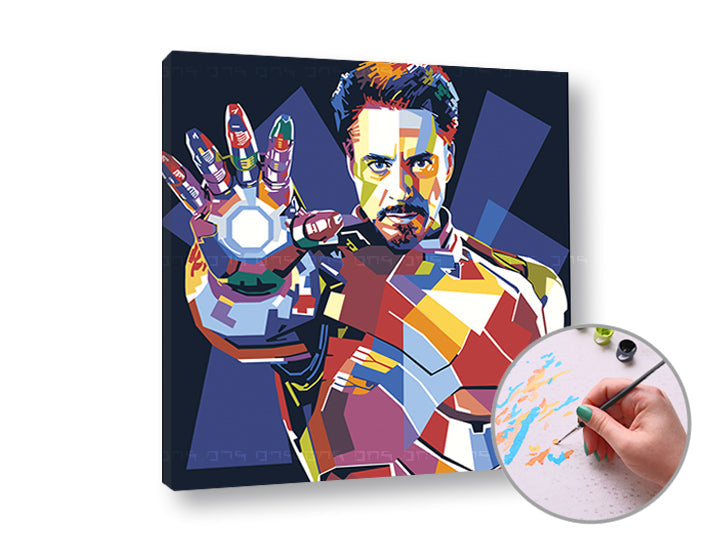 Maľovanie podľa čísel IRONMAN | nízka náročnosť — obrázok 2