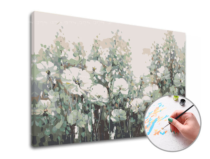 Maľovanie podľa čísel LUCKY FLOWERS | stredná náročnosť — obrázok 2