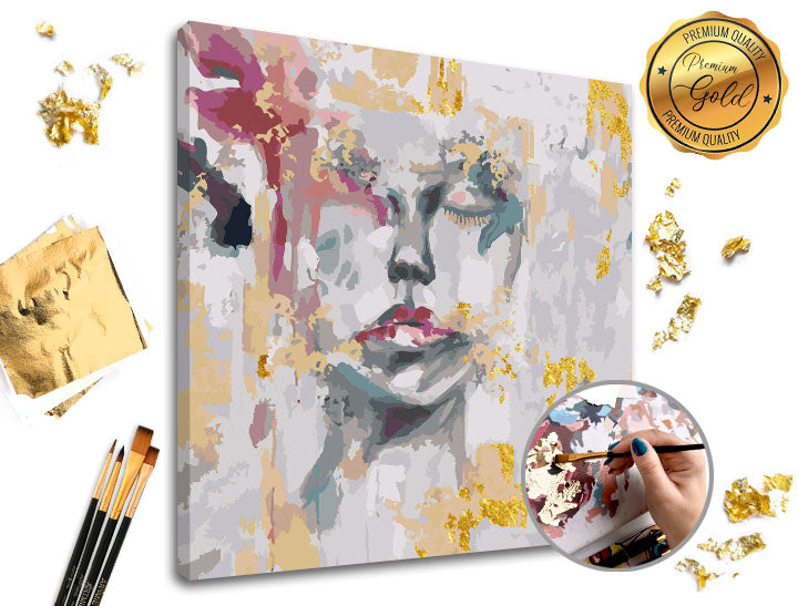 Maľovanie podľa čísel PREMIUM GOLD – Zabudnutá | Zabudnutá — obrázok 1