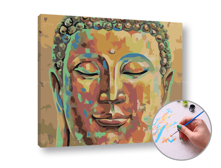 Maľovanie podľa čísel SPIACI BUDHA | nízka náročnosť — obrázok 2