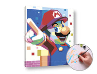 Maľovanie podľa čísel SUPER MARIO | nízka náročnosť — obrázok 1