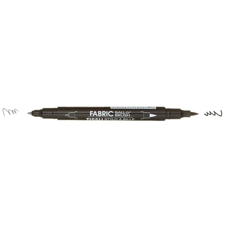 Marker za tekstil Marvy 122-S okrugli i kist vrh | razne nijanse — slika 2