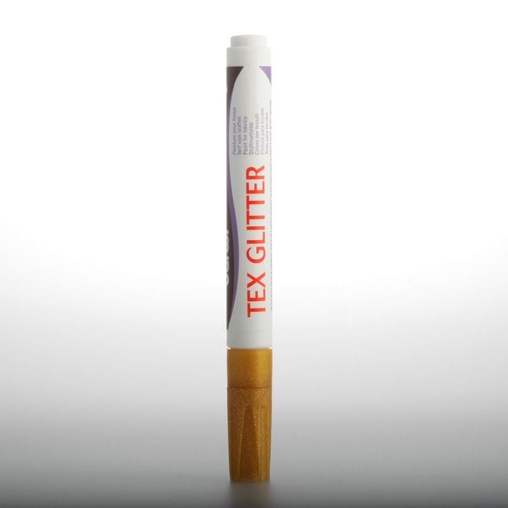 Markeri za tekstil DARWI TEX glitter 6ml – tamno zelena