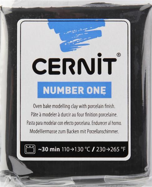 Masa za modeliranje Cernit 56 g | različite boje - Crna