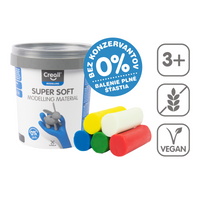 Masa za modeliranje Creall Super soft 5 × 90 g u posudici, mix boja