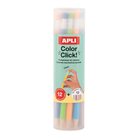 Mehaničke drvene bojice APLI Color Click, 12 kom s rezervnim minama i šiljilom