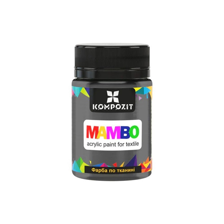 Metalik boja za tekstil i kožu MAMBO 50 ml – 51 biserno crna