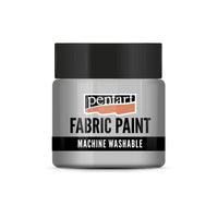 Metalik boja za tekstil Pentart 50 ml – srebrna