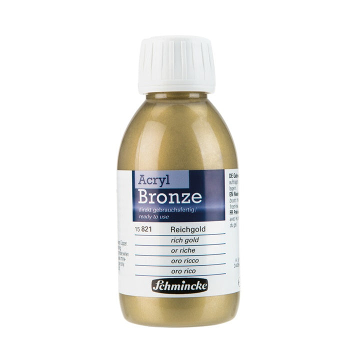 Metalik bronza Acryl-Bronze Schmincke 150 ml – 821 bogata zlatna