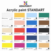 Metalik akrilna boja STANDART Kompozit 500 ml | razne nijanse — slika 2