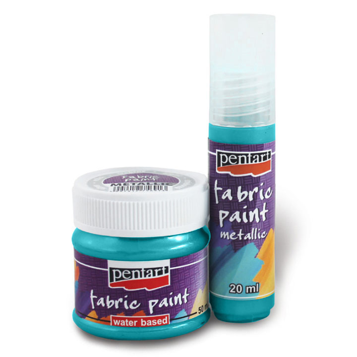 Metalik boja za tekstil - 20 ml | razne boje — slika 2