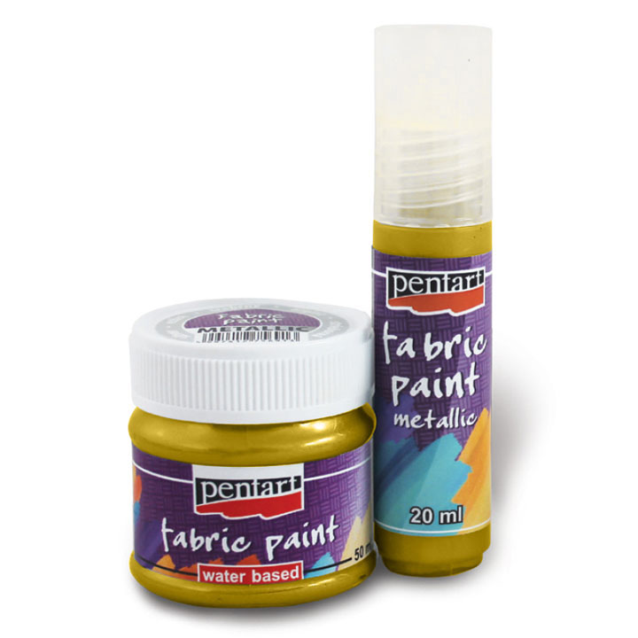 Metalik boja za tekstil - 20 ml | razne boje — slika 3