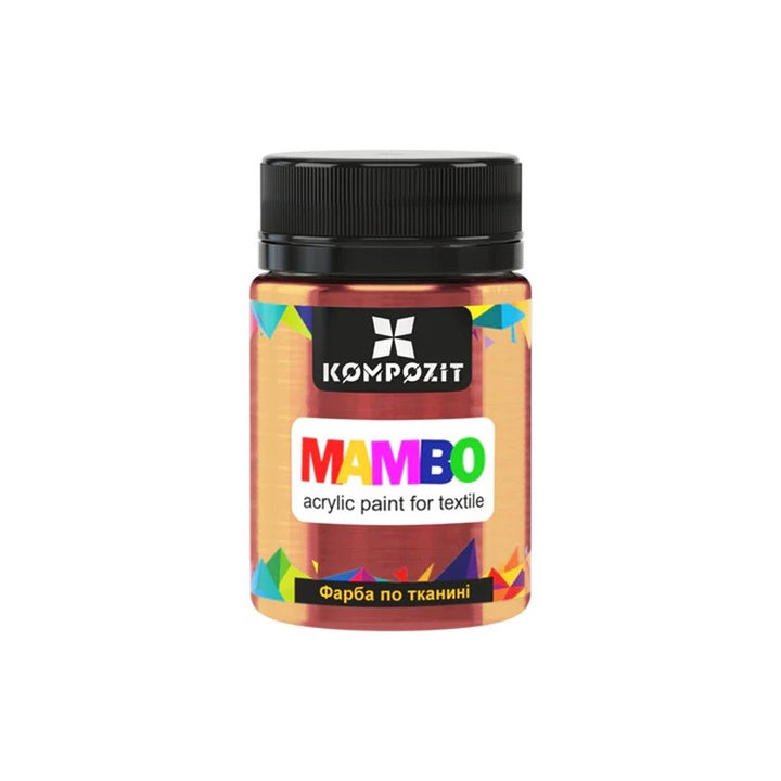 Metalik boja za tekstil i kožu MAMBO 50 ml