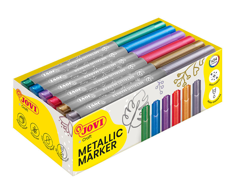 Metalni flomasteri JOVI Jovidecor / set od 24 kom - 6 nijansi