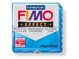 Modelirna masa FIMO Effect termostvrdnjavajuća - 56 g – 374 - Transparentna plava