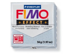 Modelirna masa FIMO Effect termostvrdnjavajuća - 56 g – 812 - Srebrna