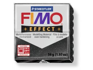 Modelirna masa FIMO Effect termostvrdnjavajuća - 56 g – 903 - Crna zvjezdana prašina
