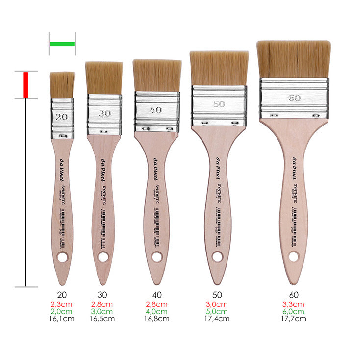 Mottler štetec Synthetic Bristle 2429 - da Vinci | rôzne veľkosti — obrázok 3