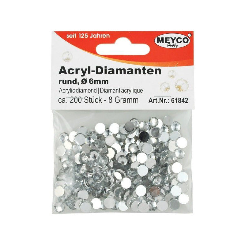 Akrilni dijamanti | izaberite pakovanje – 6 mm (200 ks)