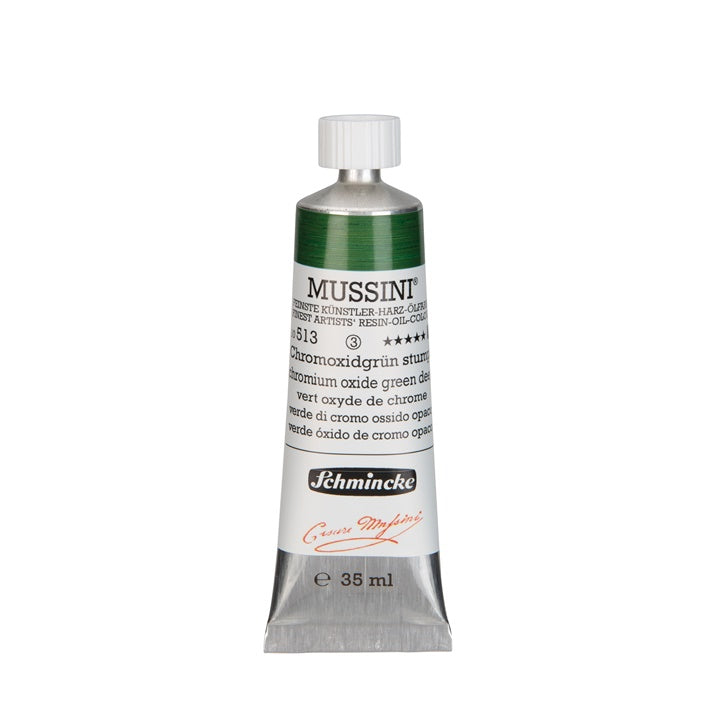 Oljne barve Schmincke MUSSINI 35 ml – 513 krom oksid zelena temna