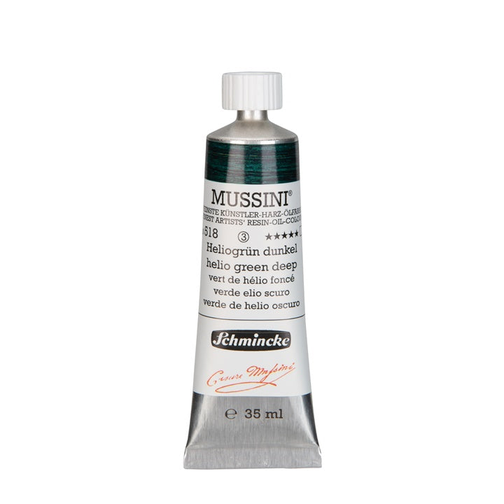 Oljne barve Schmincke MUSSINI 35 ml – 518 helio zelena temna