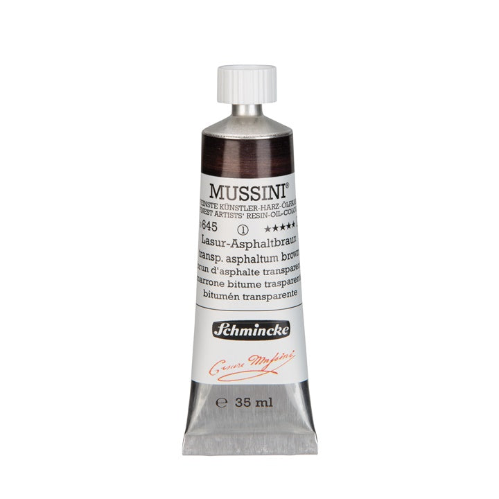 Oljne barve Schmincke MUSSINI 35 ml – 645 asfaltno rjava transp.