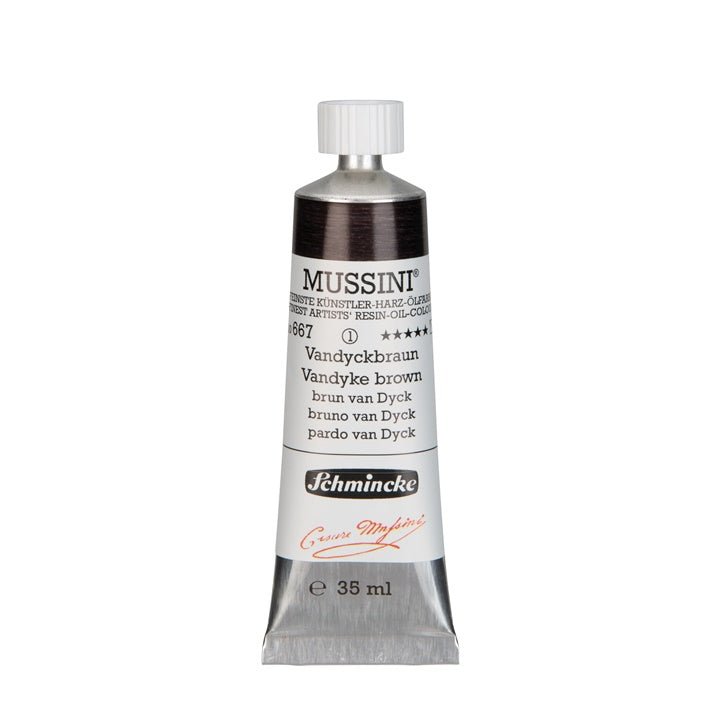 Oljne barve Schmincke MUSSINI 35 ml – 667 vandyke rjava