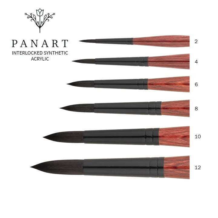 PanArt 3302 okrugli kist za akril | različite veličine — slika 2