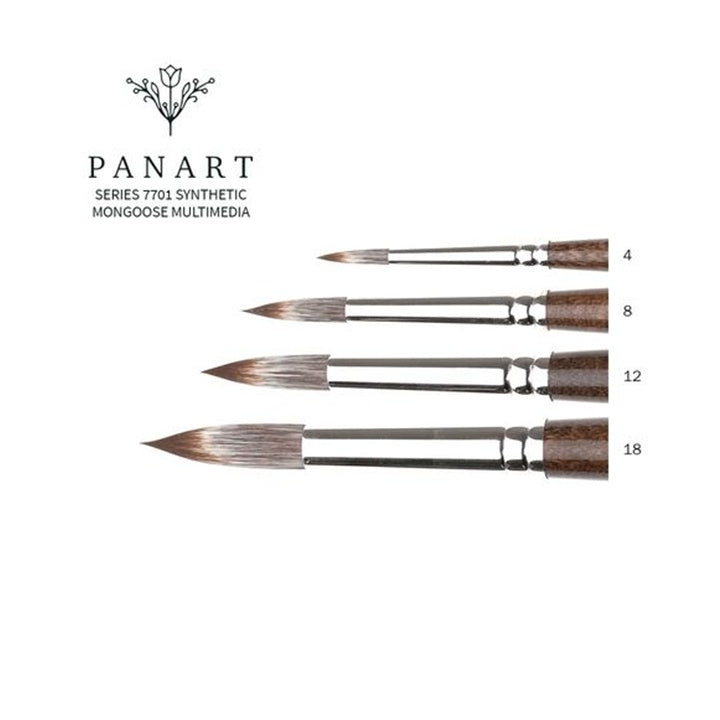 PanArt 7701 okrugli kist - sintetičke dlake mungosa | razne veličine