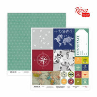 Papiri za scrapbooking 30.48 x 30.48 cm Make your journey – No. 2
