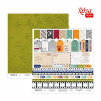 Papiri za scrapbooking 30.48 x 30.48 cm Make your journey – No. 6