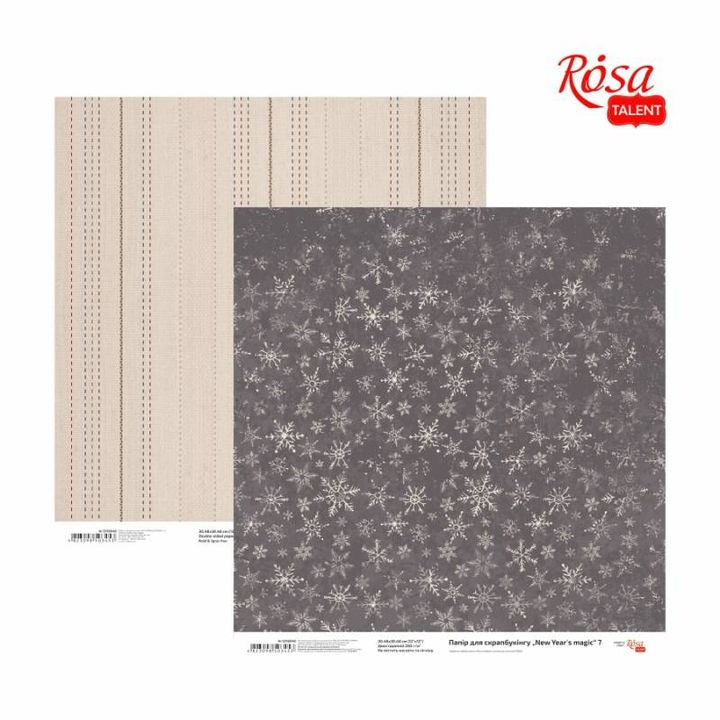 Papiri za scrapbooking 30.48 x 30.48 cm New Years magic – No. 7