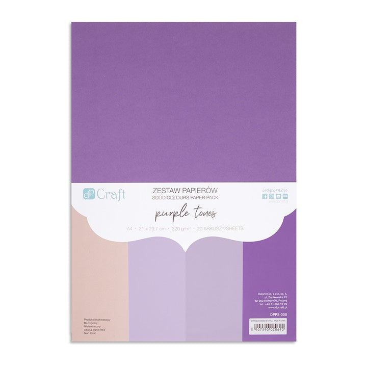 Papiri u boji DP Craft - komplet 20 kom | različiti tonovi boja — slika 2