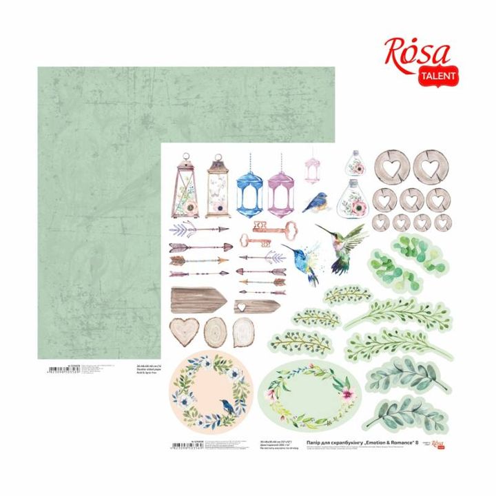 Papiri za scrapbooking 30.48 x 30.48 cm Emotion and Romance | razni motivi — slika 7