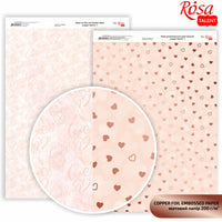Papiri za scrapbooking Hearts A4 | razne nijanse — slika 5
