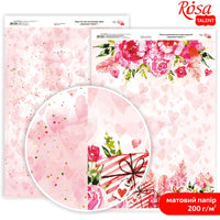 Papiri za scrapbooking Love Mood A4 | različiti motivi — slika 2