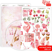 Papiri za scrapbooking Love Mood A4 | različiti motivi — slika 7