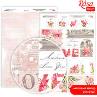 Papiri za scrapbooking Love Mood A4 | različiti motivi — slika 8