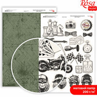Papiri za scrapbooking Mens Style A4 | različiti motivi — slika 7