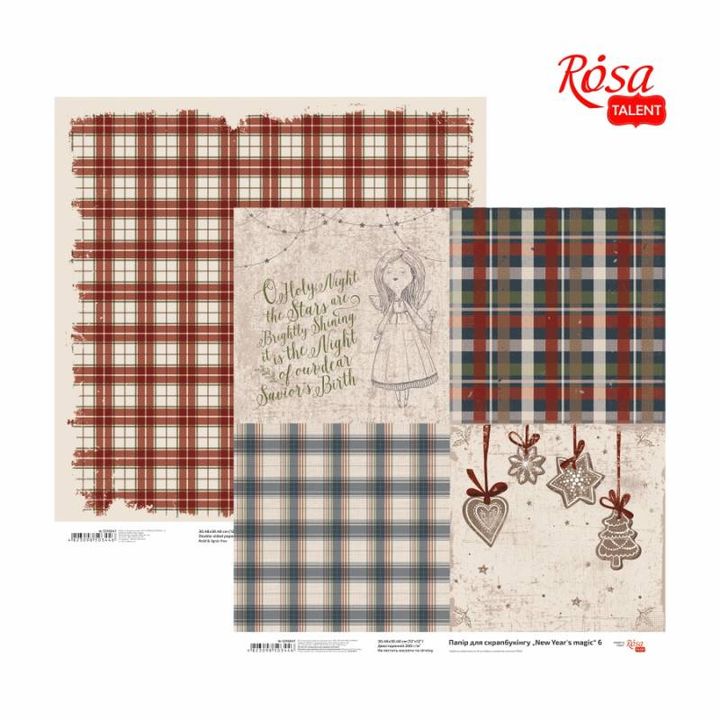 Papiri za scrapbooking 30.48 x 30.48 cm New Years magic | različiti motivi — slika 3