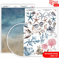 Papiri za scrapbooking Ocean Dreams A4 | različiti motivi — slika 8