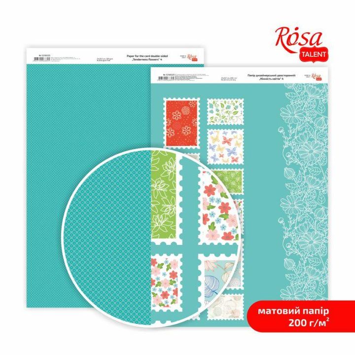 Papiri za scrapbooking Tenderness flowers A4 | razni motivi — slika 5