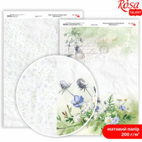 Papiri za scrapbooking Wild Flowers A4 | različiti motivi — slika 1