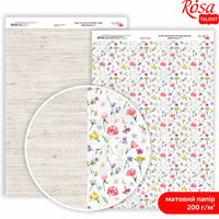 Papiri za scrapbooking Wild Flowers A4 | različiti motivi — slika 5